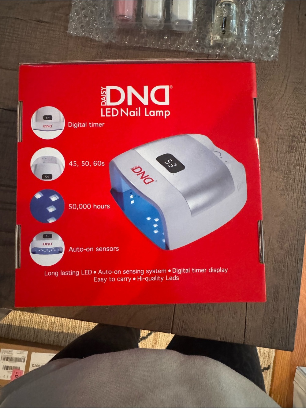 DND LED Nail Lamp in White & Blue
